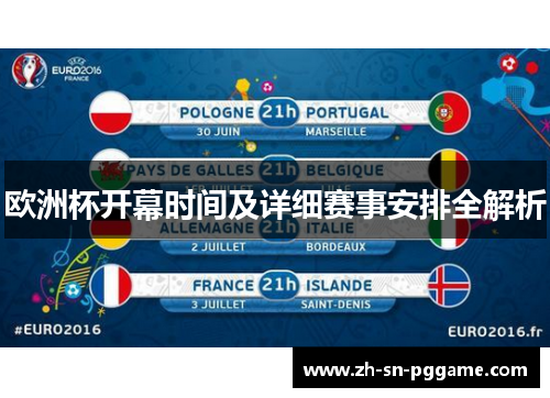 欧洲杯开幕时间及详细赛事安排全解析